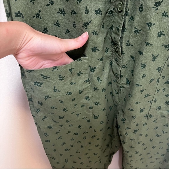 The Nines by HATCH Maternity 3/4 Sleeve Button-Front Floral Jumpsuit‎ Size Small - Picture 6 of 8